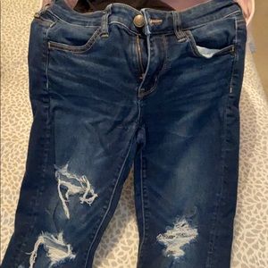Ripped American eagle skinny jeans
